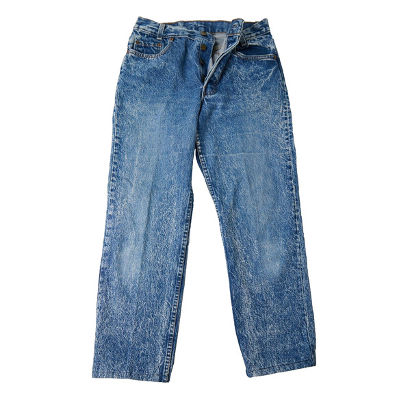 Levi's Denim - Vintage 90s Levi’s 701 Student Jeans W31 L34 Blue Denim USA Made Distressed wear